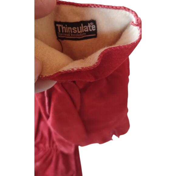 Durable Red Thinsulate Insulated Suede Gloves (Size XL) - Picture 3 of 4